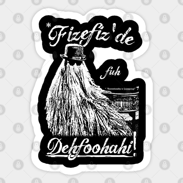 Cousin Itt Sticker by ImpArtbyTorg